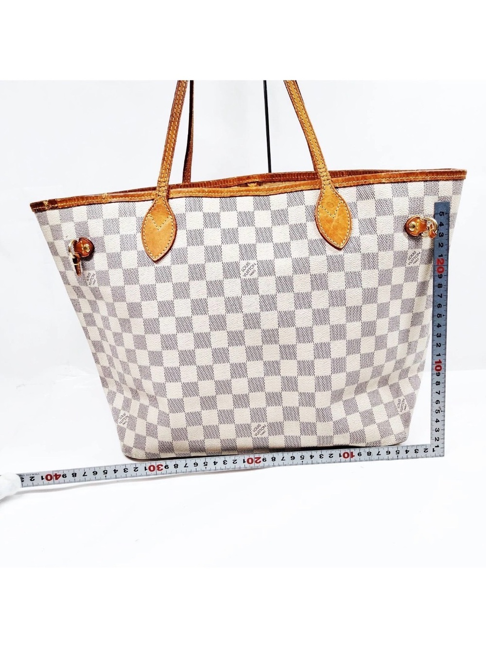 ✅AUTH✅LOUIS VUITTON NEVERFULL AZUR MM - Picture 2 of 16